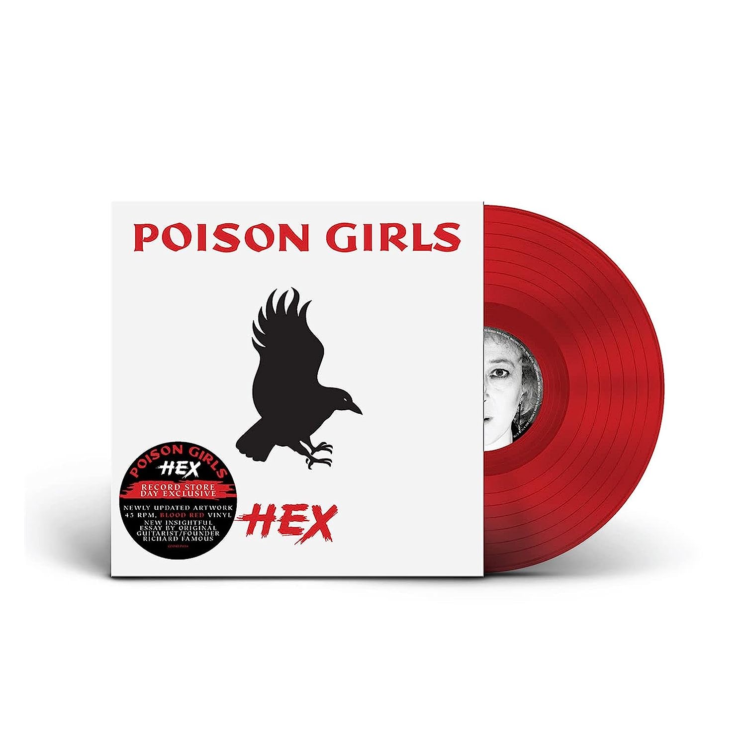 POISON GIRLS - HEX RSD blood red vinyl LP
