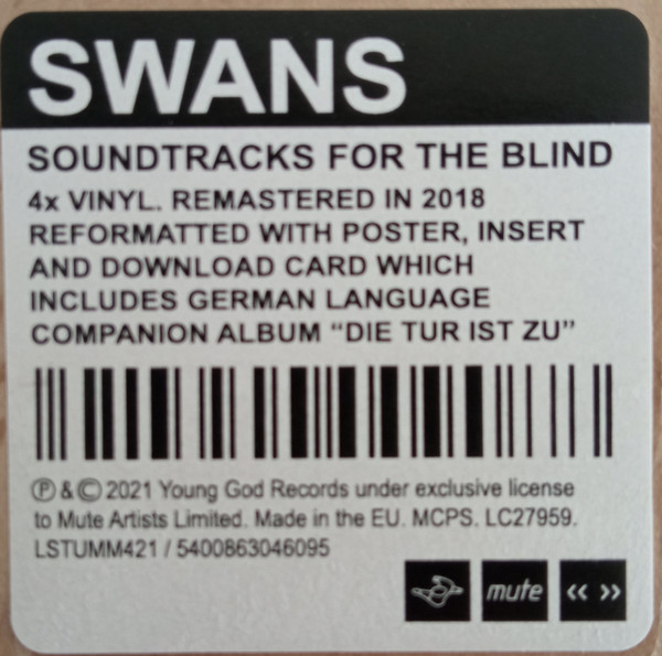 SWANS - SOUNDTRACK FOR THE BLIND LP4 - Slika 2