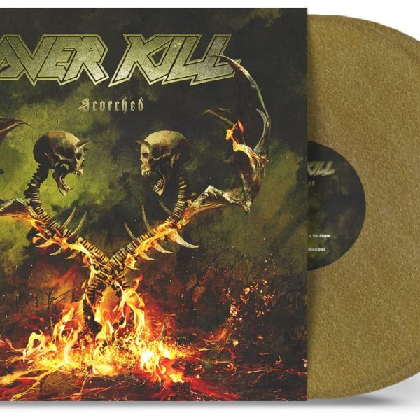 OVERKILL - SCHORCHED gold vinyl LP