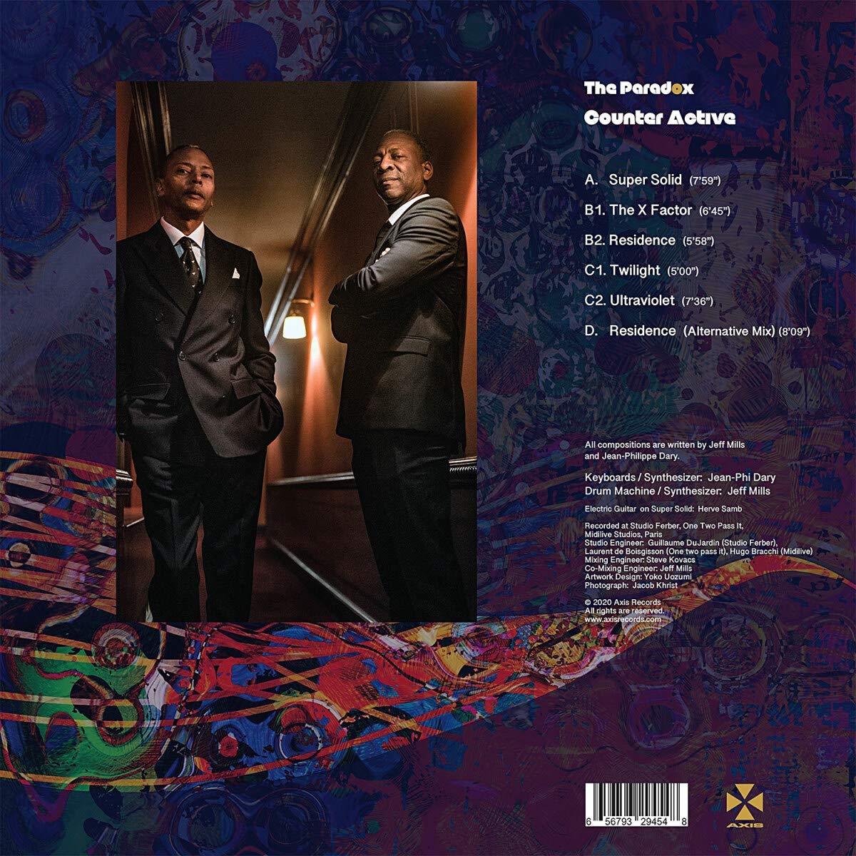 PARADOX (JEAN-PHIL DARY & JEFF MILLS) - COUNTER ACTIVE LP2 - Slika 2