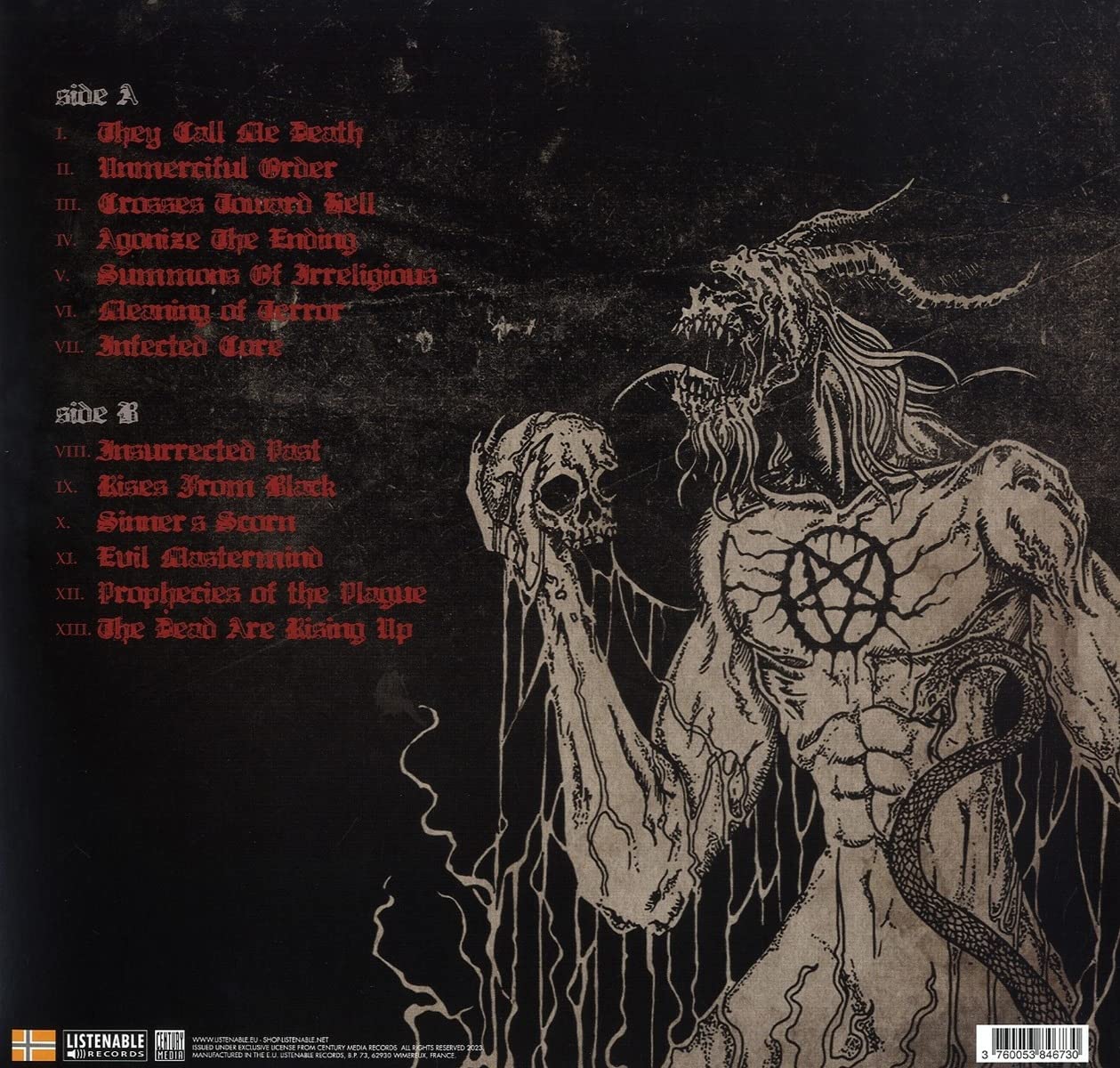 KRISIUN - ARISE FROM BLACKNESS transparent red vinyl LP - Slika 2