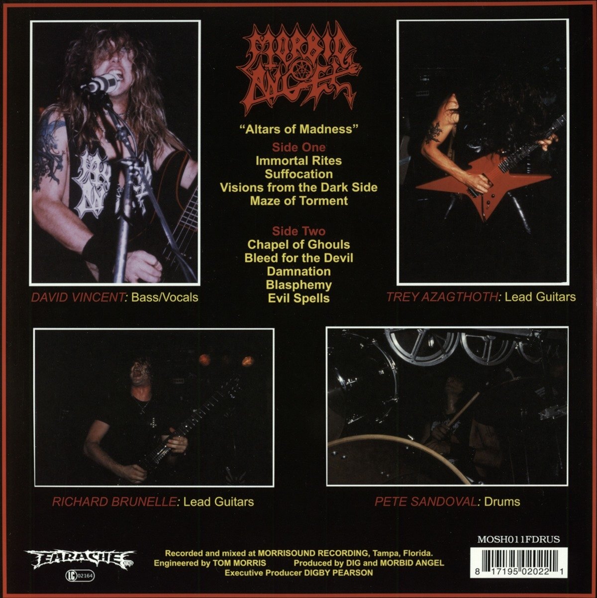 MORBID ANGEL - ALTARS OF MADNESS LP - Slika 2