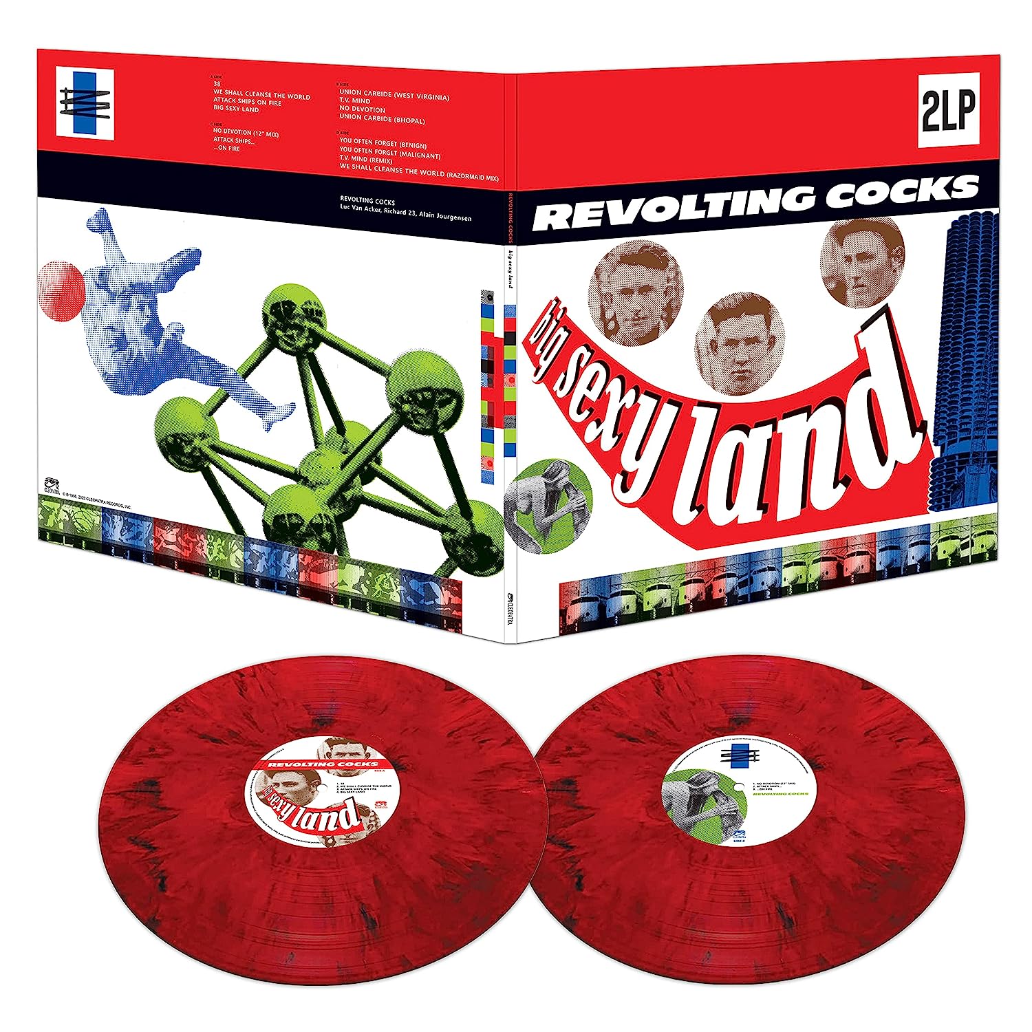 REVOLTING COCKS - BIG SEXY LAND red marble vinyl LP - Slika 3