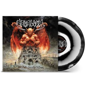 CAVALERA - BESTIAL DEVASTATION black/white corona vinyl LP