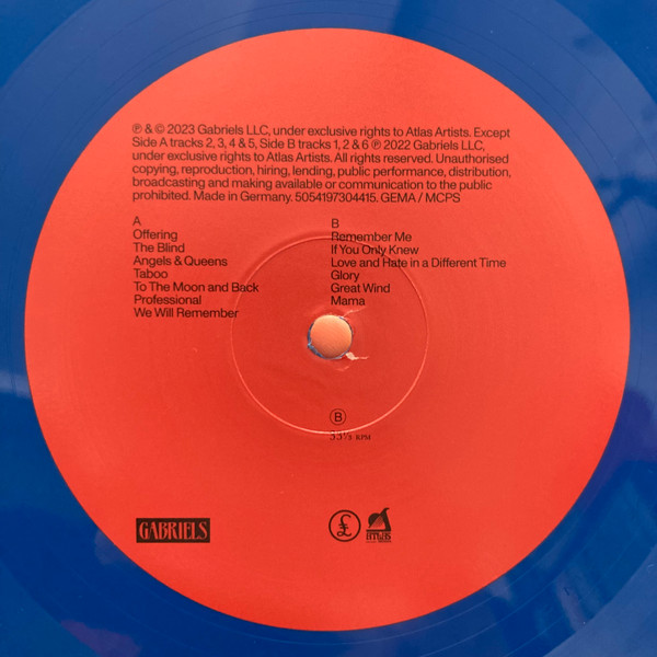 GABRIELS - ANGELS & QUEENS blue vinyl LP - Slika 4