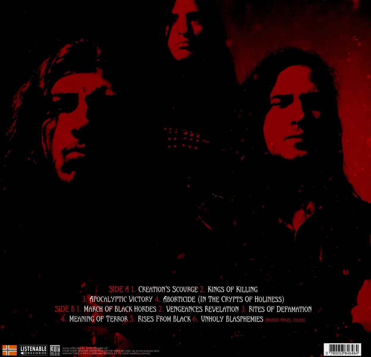 KRISIUN - APOCALYPTIC REVELATION transparent red vinyl LP - Slika 2
