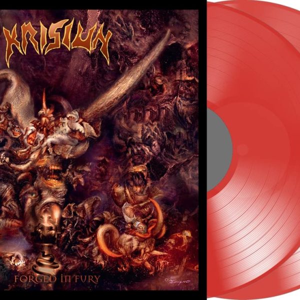 KRISIUN - FORGED IN FURY transparent red vinyl LP