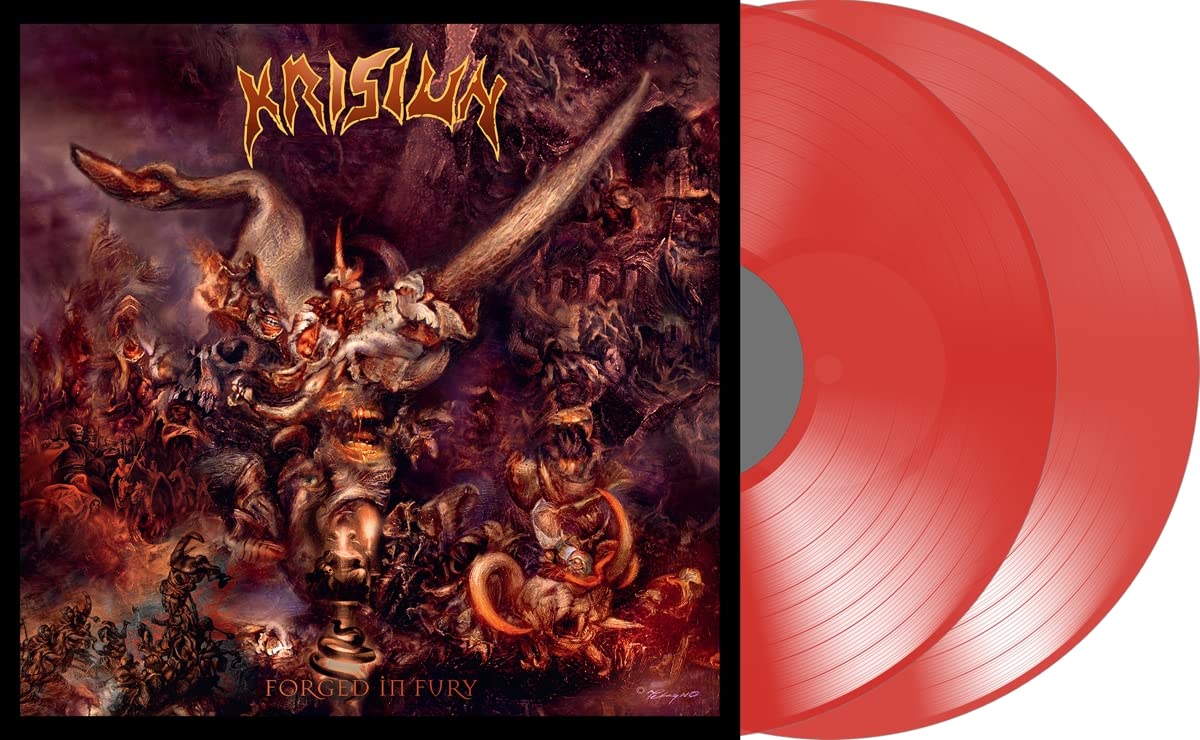 KRISIUN - FORGED IN FURY transparent red vinyl LP