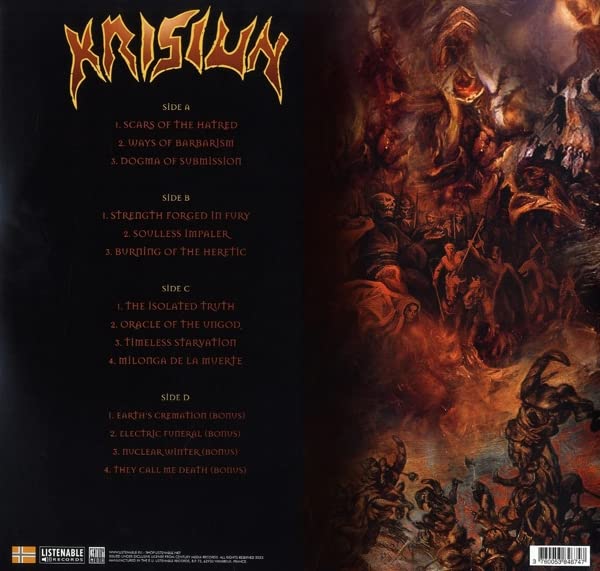 KRISIUN - FORGED IN FURY transparent red vinyl LP - Slika 2