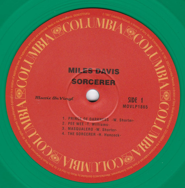 DAVIS MILES - SORCERER green vinyl LP - Slika 2