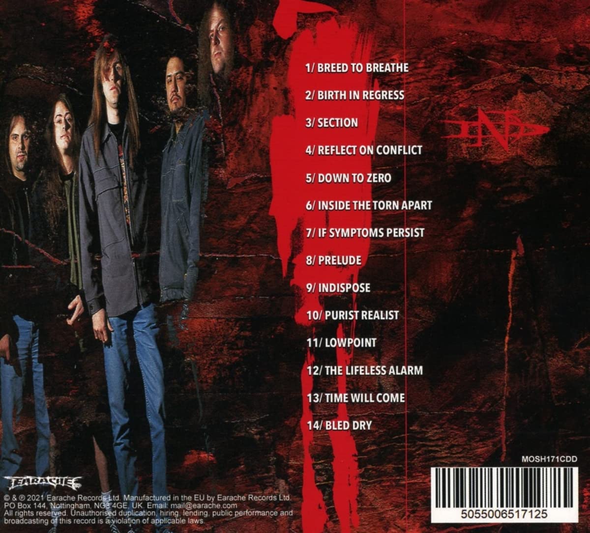 NAPALM DEATH - INSIDE THE THORN APARTH CD - Slika 2