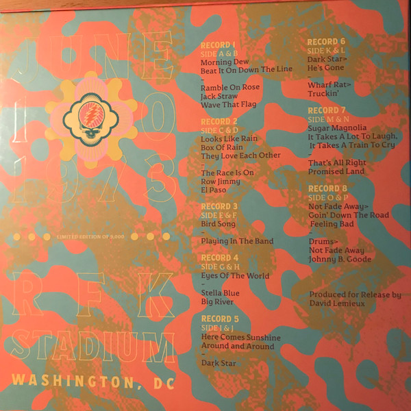 GRATEFUL DEAD - RFK STADIUM, WASHINGTON, DC 6/10/73 LP8 - Slika 3