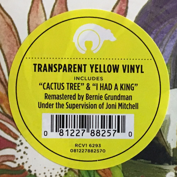 MITCHELL JONI - SONG TO A SEAGULL transparent yellow vinyl LP - Slika 2