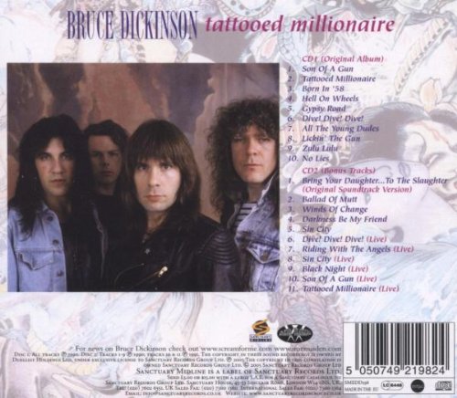 DICKINSON BRUCE - TATTOOED MILLIONAIRE CD2 - Slika 2