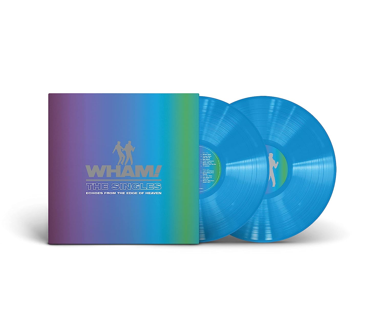 WHAM - SINGLES ECHOES FROM THE EDGE OF HEAVEN ltd blue vinyl LP2