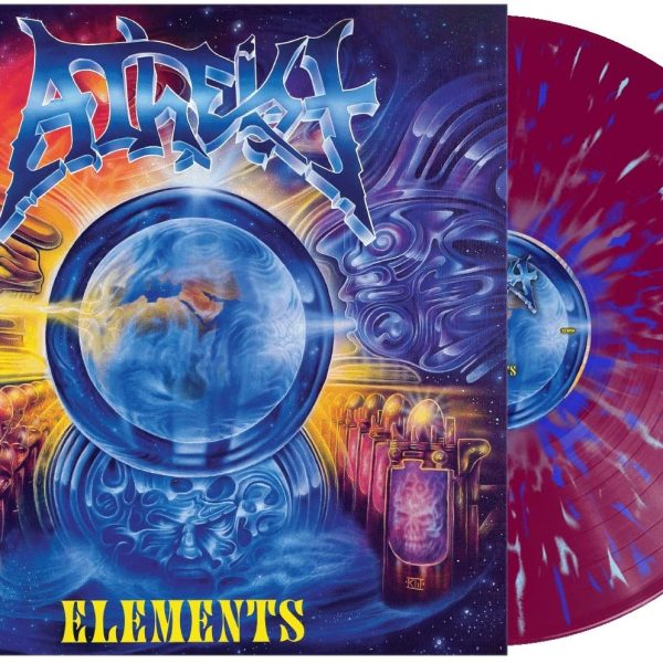 ATHEIST - ELEMENTS purple with blue splatter vinyl LP
