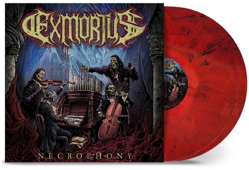 EXMORTUS - NECROPHONY red/black marbled vinyl LP2