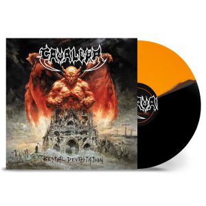 CAVALERA - BESTIAL DEVASTATION orange/black vinyl LP