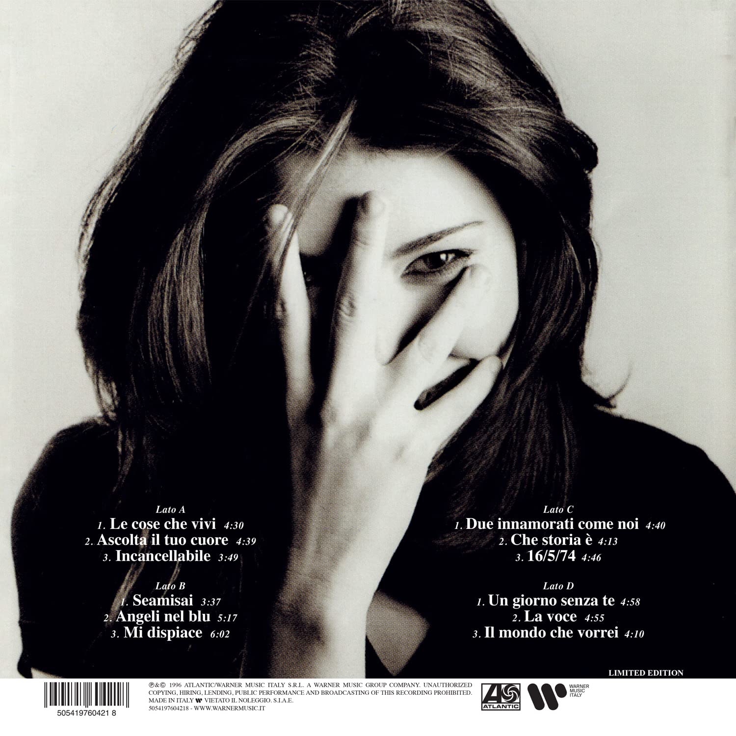 PAUSINI PAURA - LE COSE CHE VIVI ltd red vinyl LP2 - Slika 2