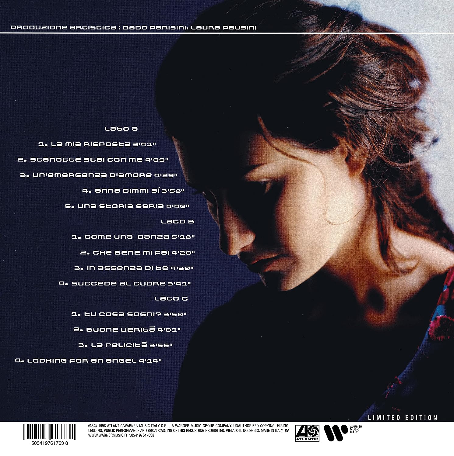 PAUSINI LAURA - LA MIA RISPOSTA ltd white vinyl LP2 - Slika 2