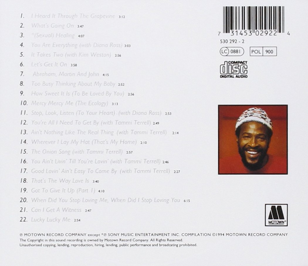 GAYE MARVIN - VERY BEST OF CD - Slika 2