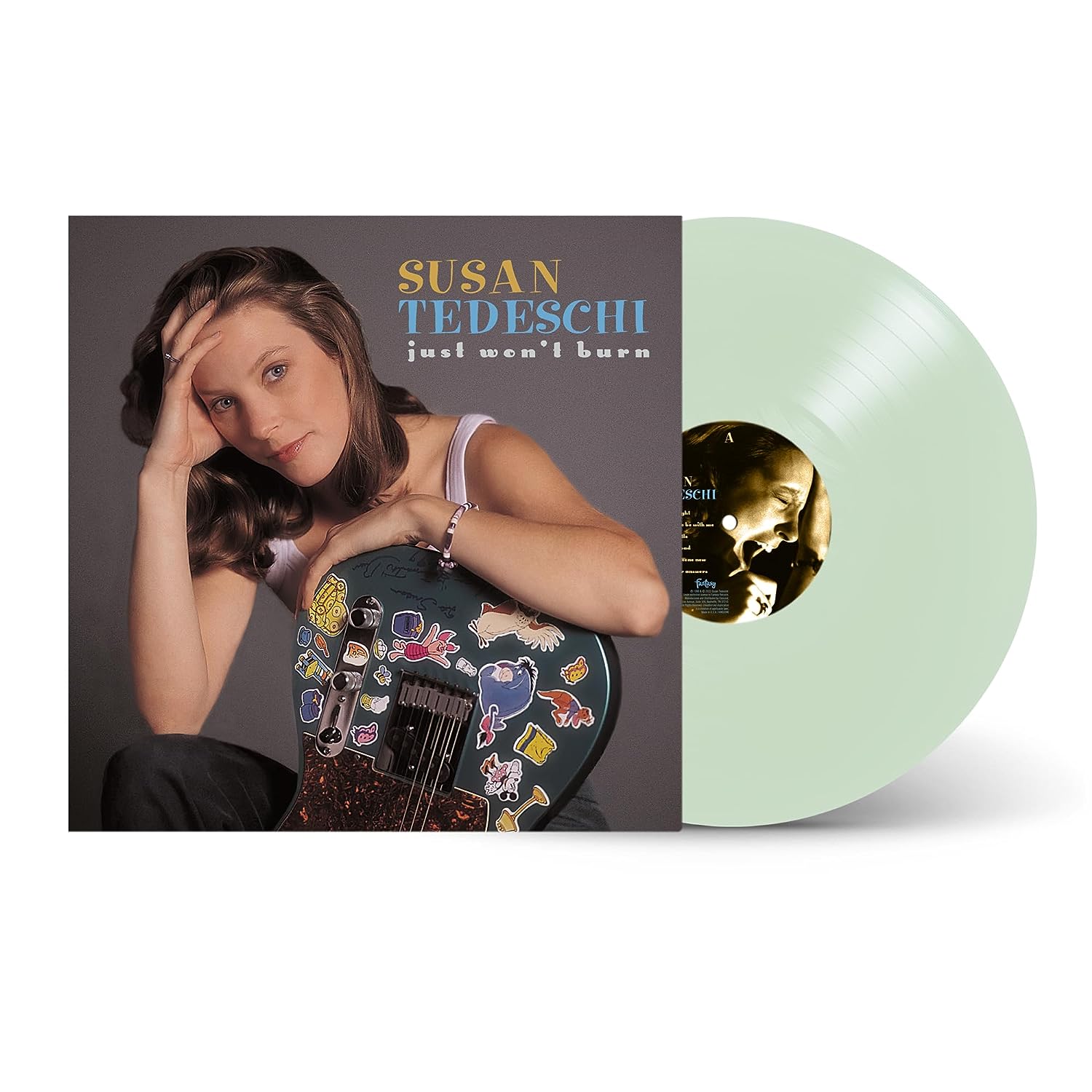 TEDESCHI SUSAN - JUST WON'T BURN 25 anniversary coke bottle clear vinyl LP