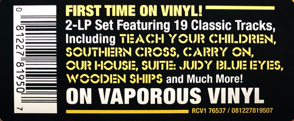 CROSBY STILLS & NASH - GREATEST HITS vaporous vinyl LP2 - Slika 2