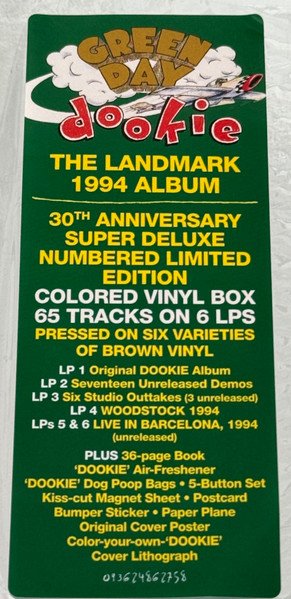 GREEN DAY - DOOKIE 30th anniversary colored vinyl LP6 - Slika 3