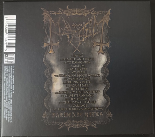 MAYHEM - DEAMONIC RITES CD - Slika 2