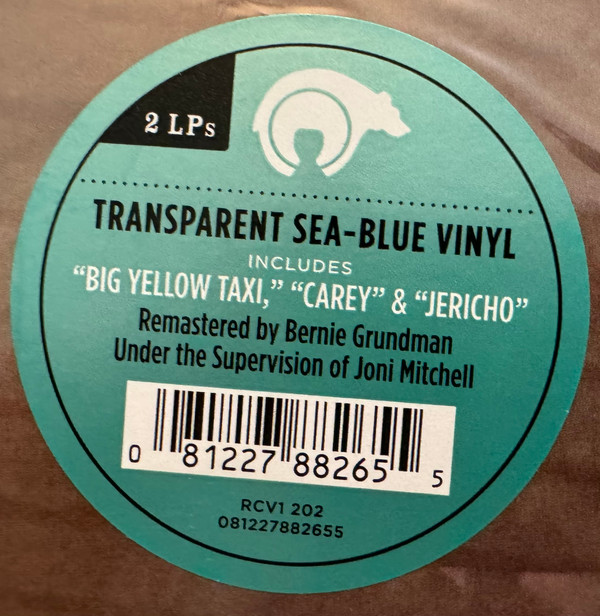 MITCHELL JONI - MILES OF AISLES transparent sea blue vinyl LP2 - Slika 3