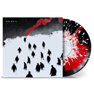POLARIS - FATALISM ltd  black red inkspot + white splatter vinyl LP
