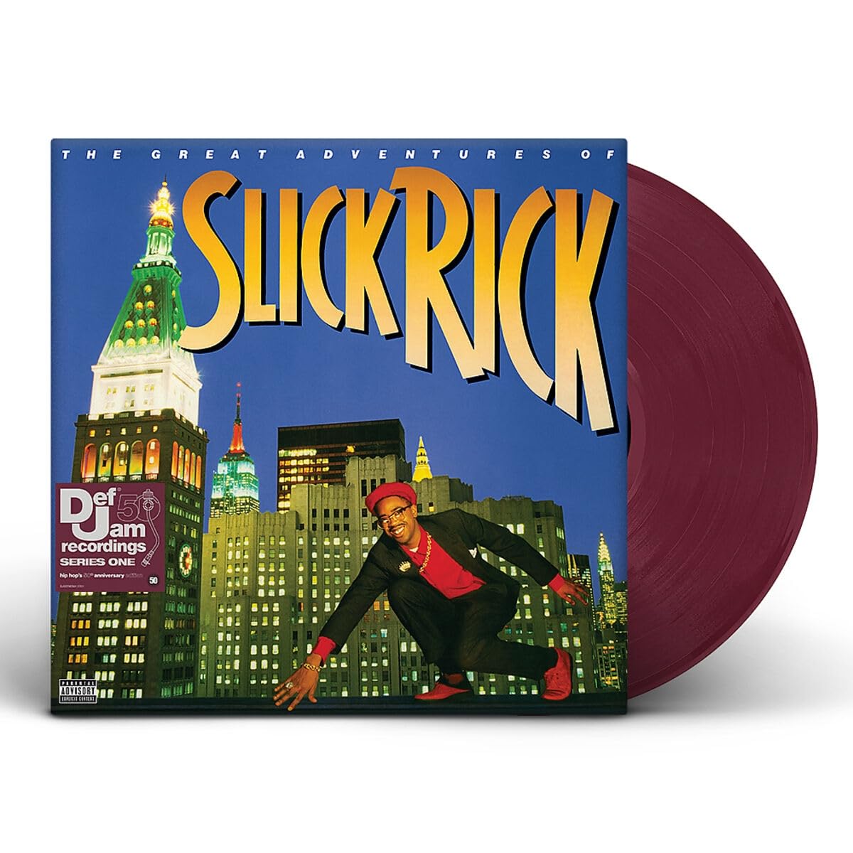 SLICK RICK - GREAT ADVENTURES maroon colored vinyl LP2