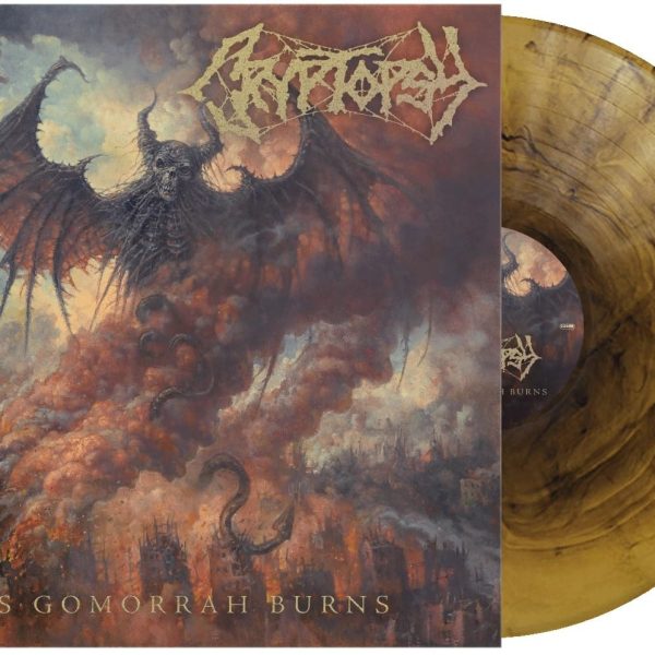 CRYPTOPSY - AS GOMORAHBURNS gold/black galaxy vinyl LP