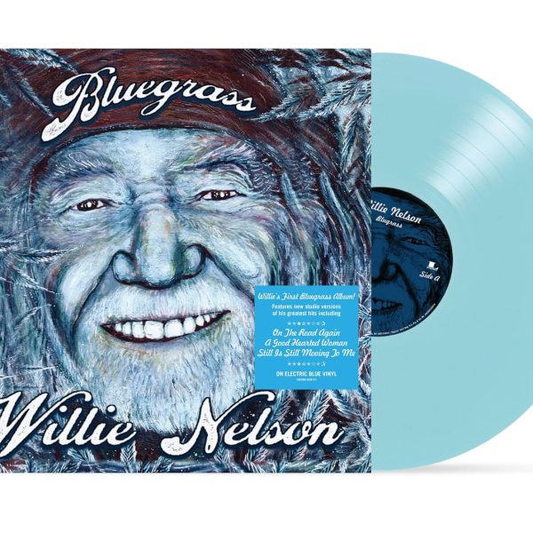 NELSON WILLIE - BLUEGRASS electric blue vinyl LP