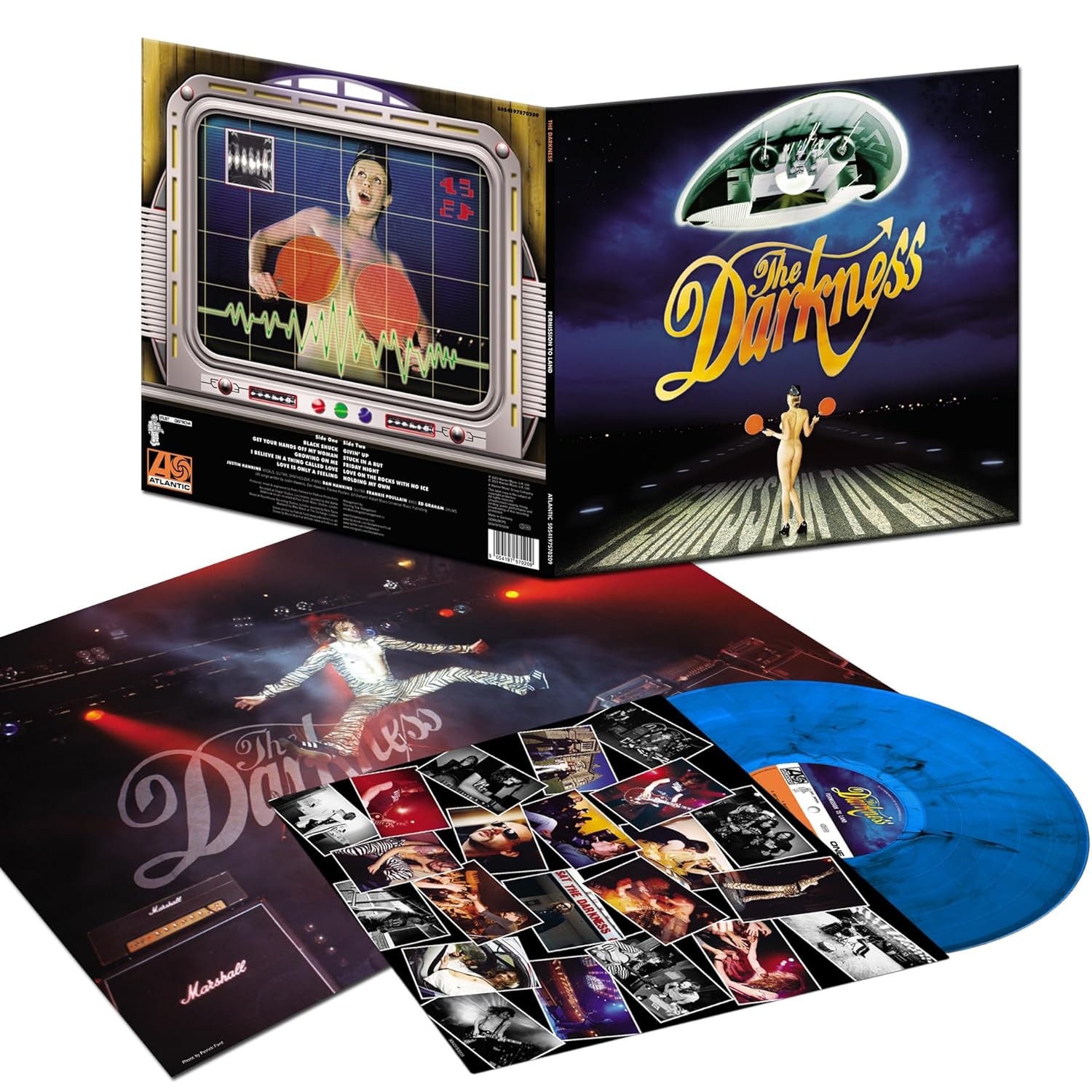 DARKNESS - PERMISSION TO LAND...AGAIN 20 anniversary ltd marble vinyl LP