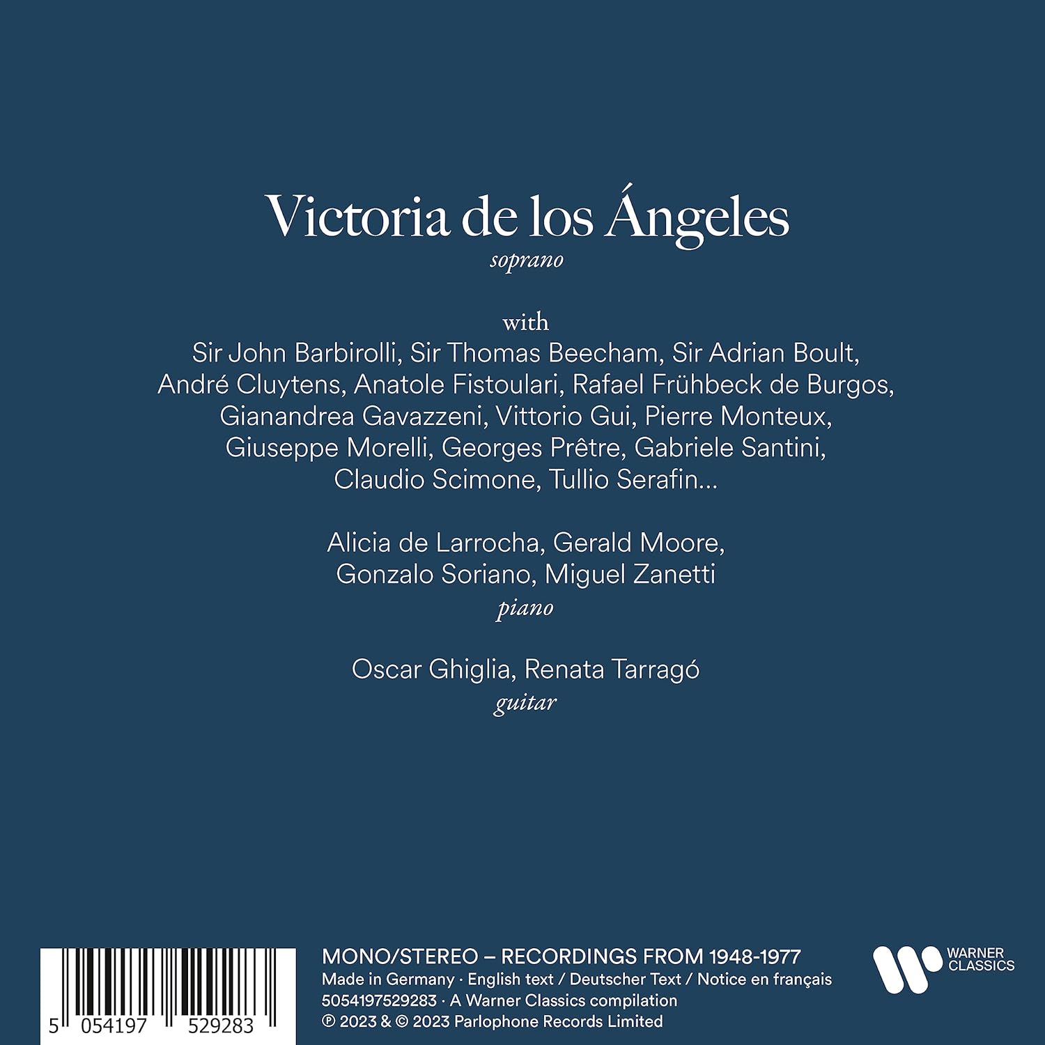 DE LOS ANGELES VICTORIA - WARNER CLASSIC EDITION CD59 - Slika 5