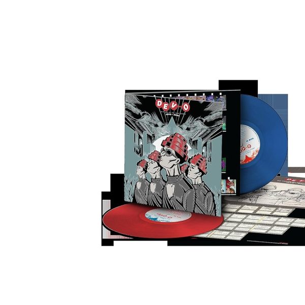DEVO - 50 YEARS OF DE-EVOLUTION 1973-2023 red & blue vinyl LP2