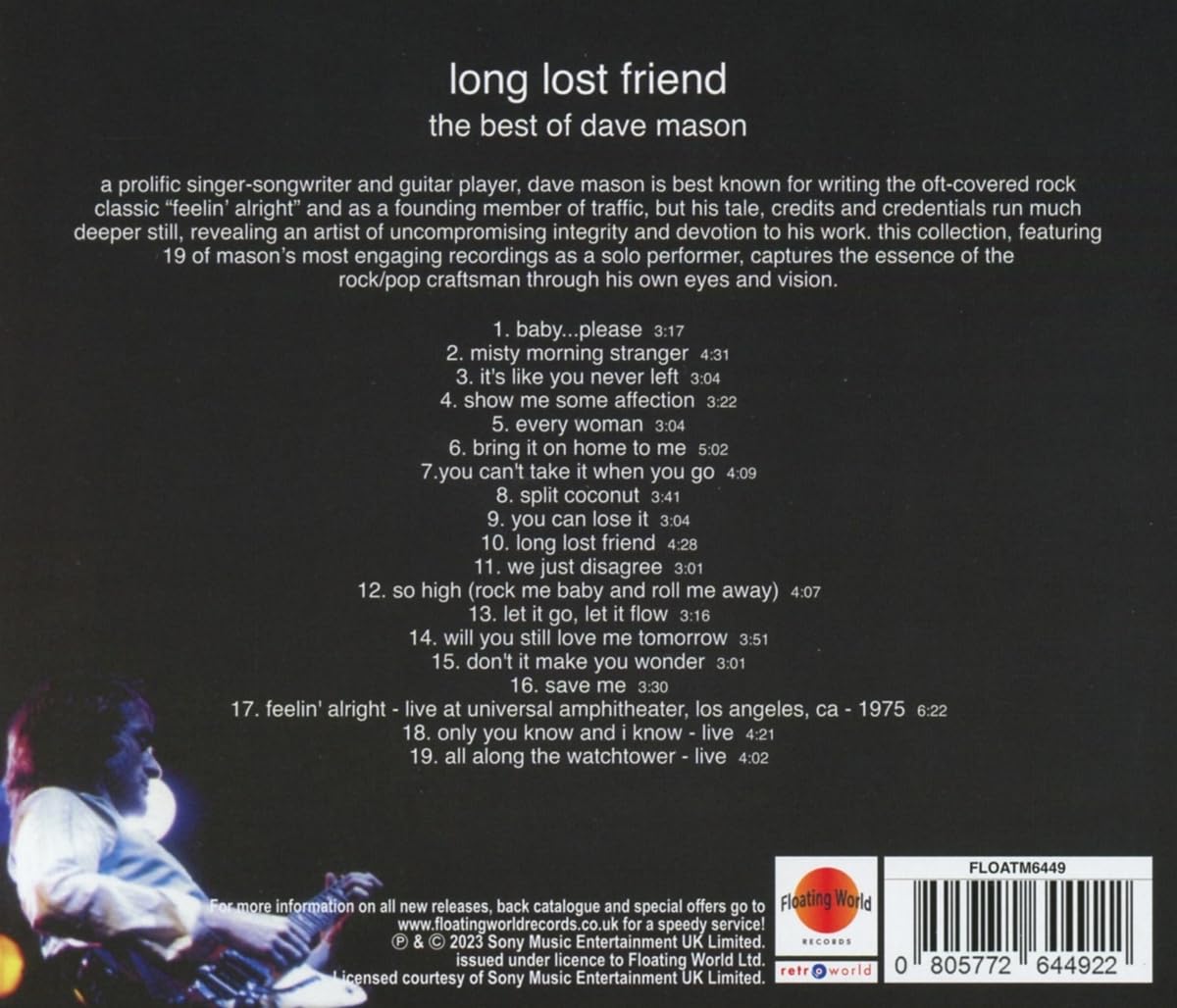 MASON DAVE - LONG LOST FRIEND: BEST OF CD - Slika 2