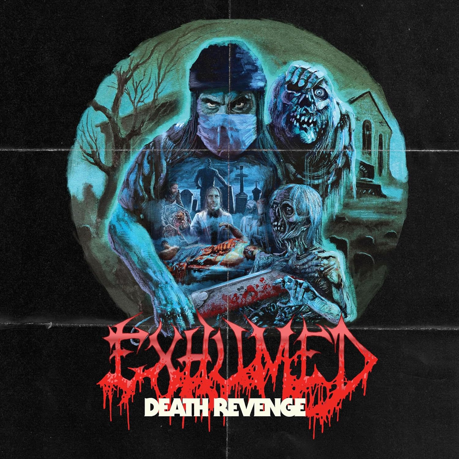 EXHUMED - DEATH REVENGE custom quad with splatter edition viny LP