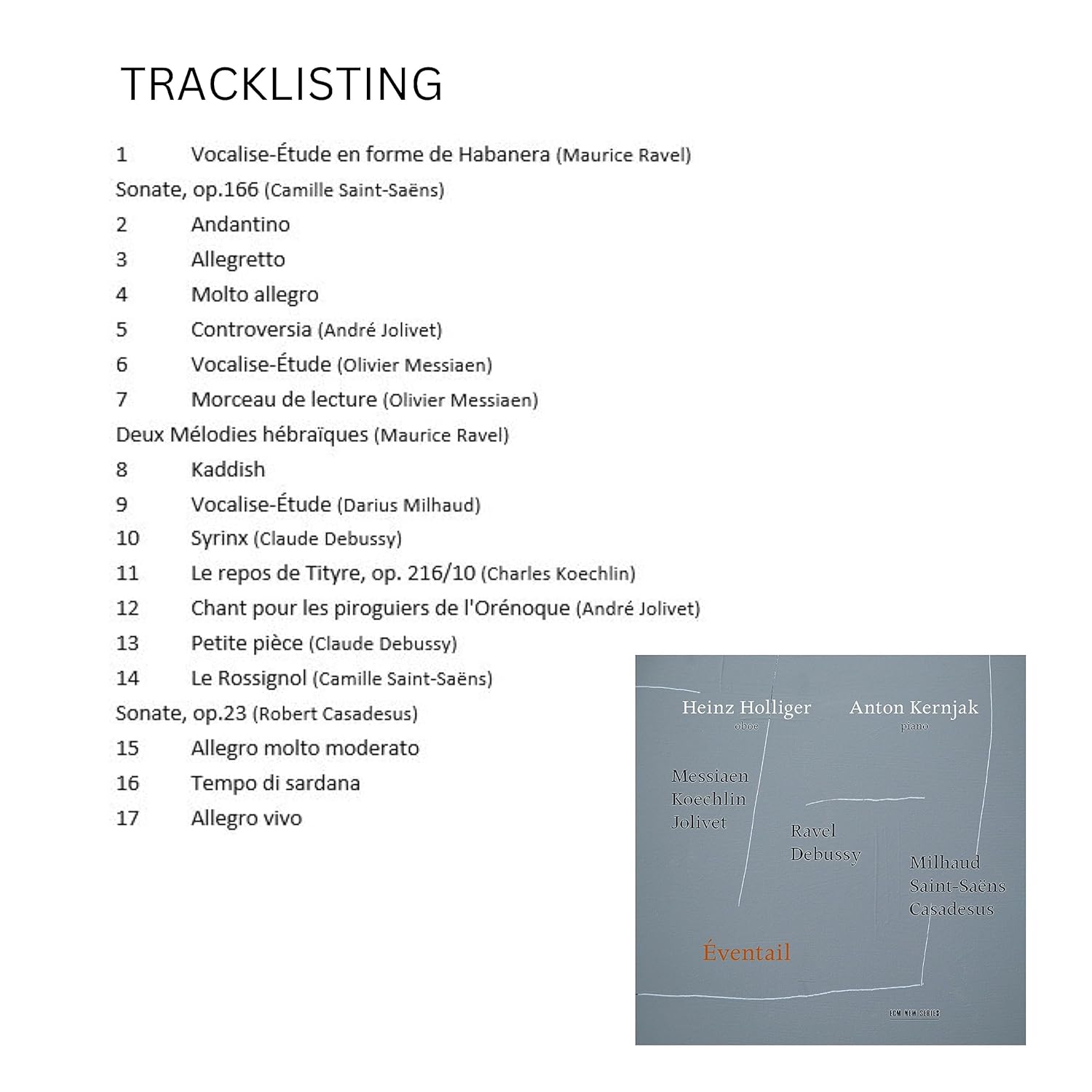 HOLLIGER HEINZ/ANTON KERNJAK - EVENTAIL CD - Slika 2