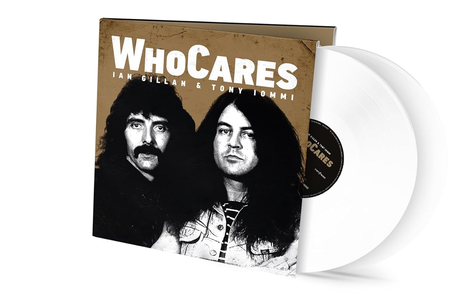 GILLAN IAN & TOMMY IOMMY - WHO CARES white LP