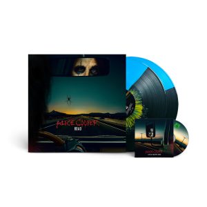 COOPER ALICE - ROAD ltd blue & black split with yellow splatter  LP2/DVD