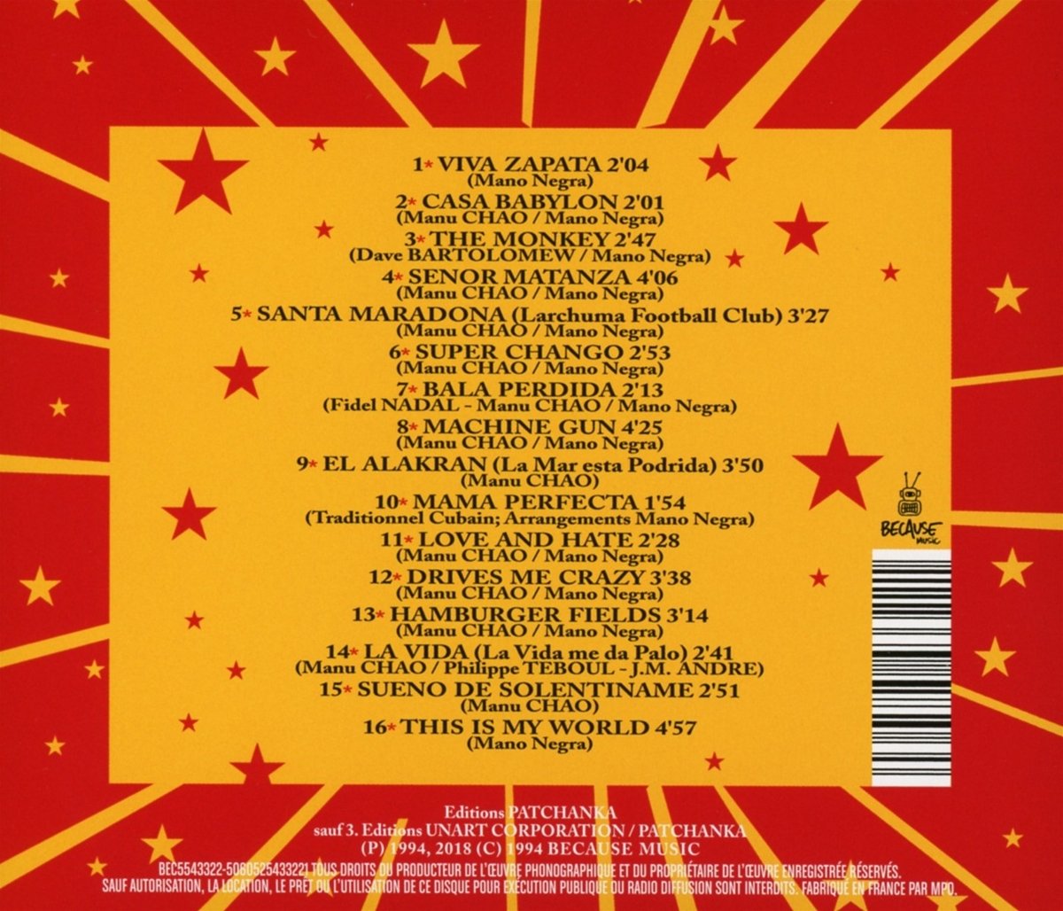 MANO NEGRA - CASA BABYLON CD - Slika 2