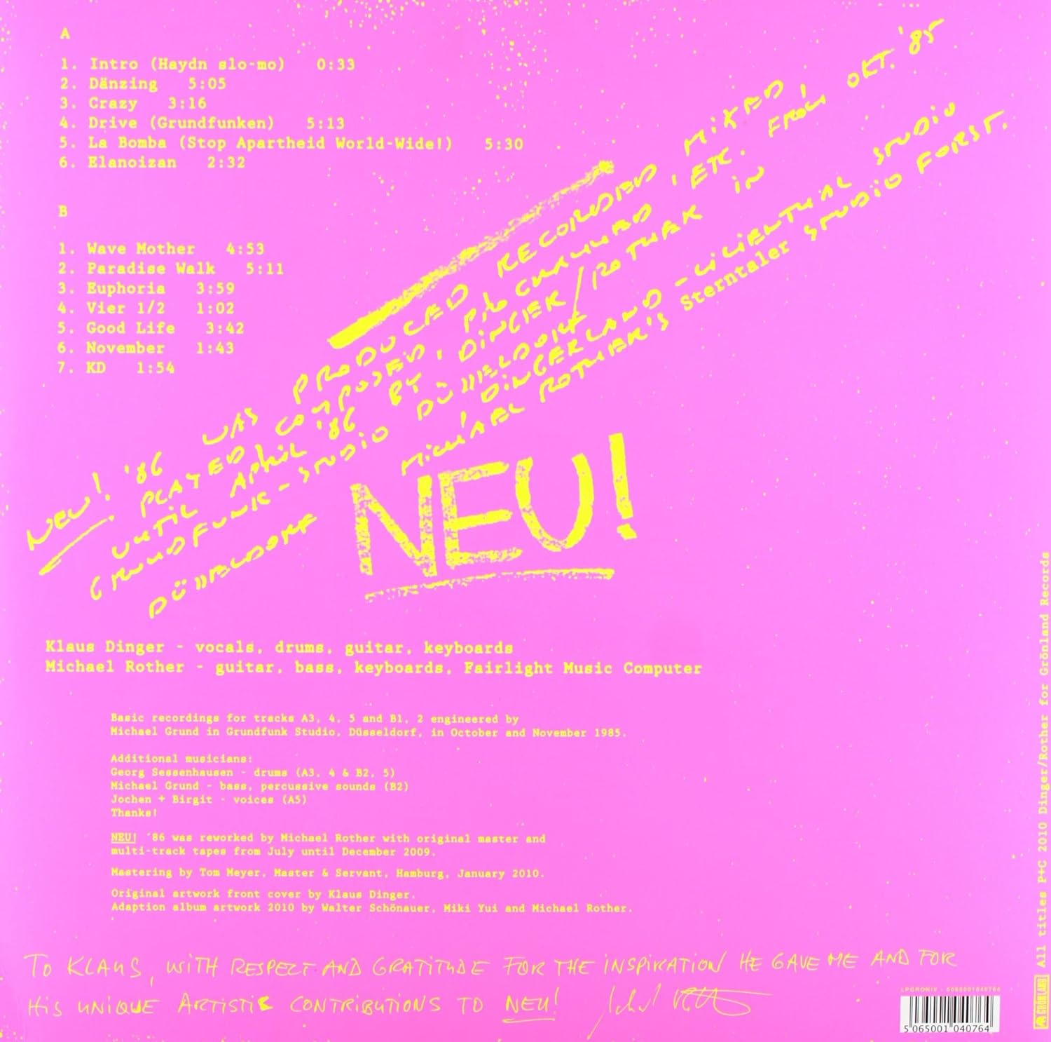 NEU! - NEU! 86 LP - Slika 2
