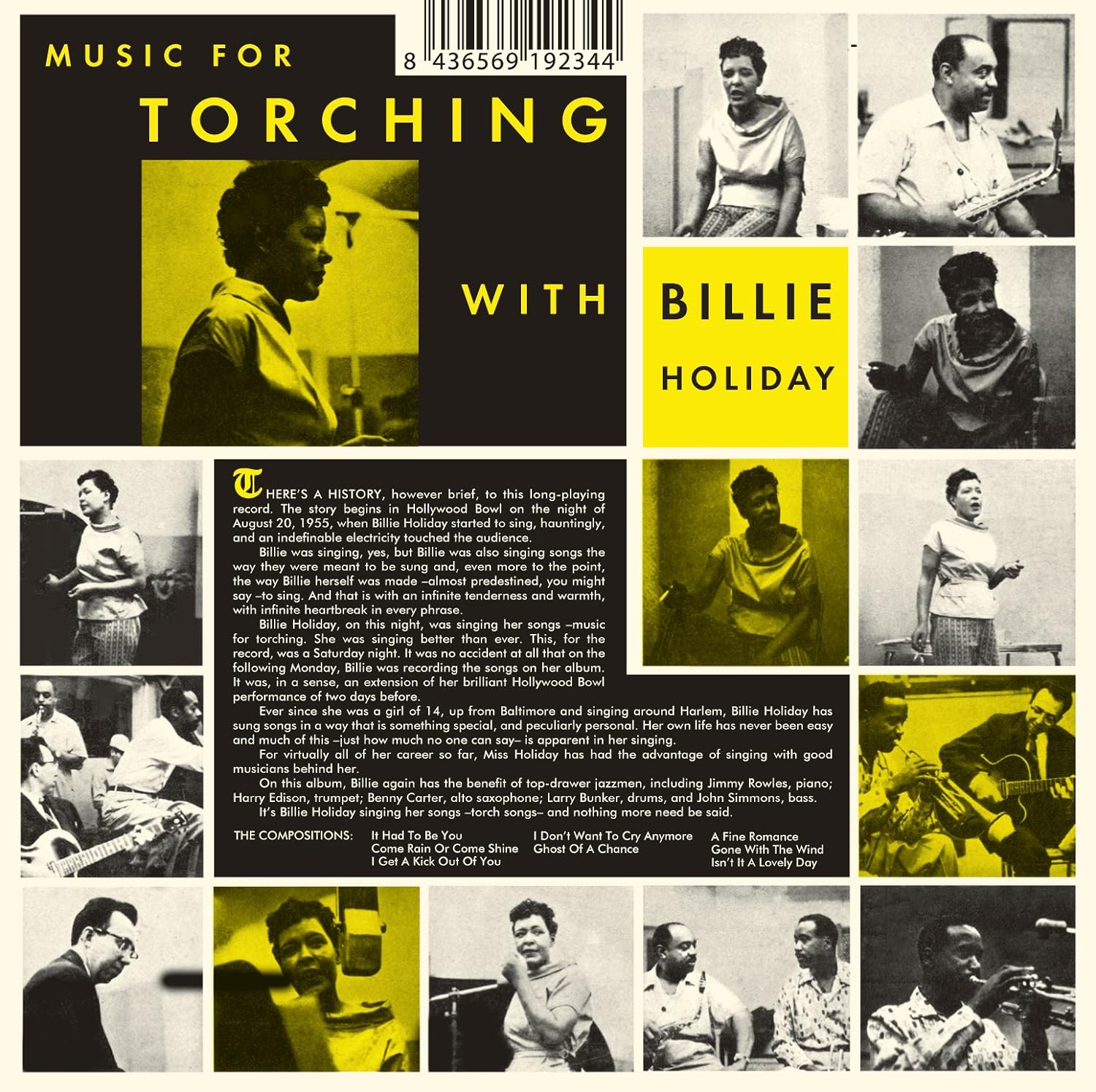 HOLIDAY BILLIE - MUSIC FOR TORCHING CD - Slika 2