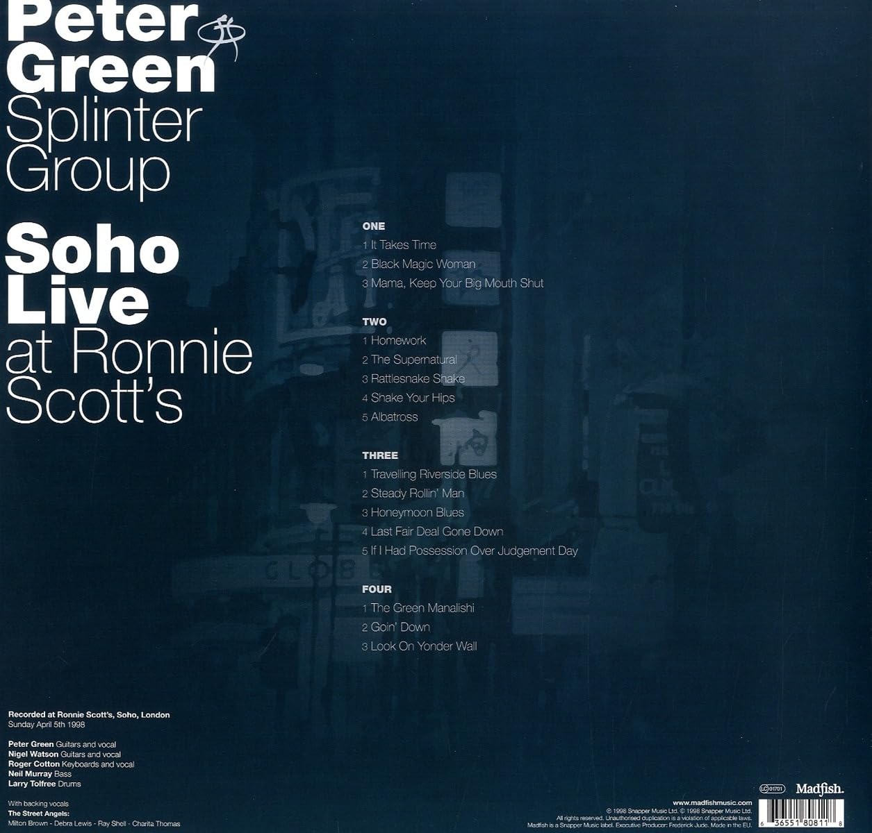 GREEN PETER - SOHO LIVE AT RONNIE SCOTT'S LP2 - Slika 2