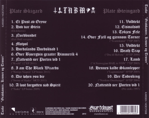 TAAKE - GRAVKAMRE KRONER OG TRONER 2CD - Slika 2