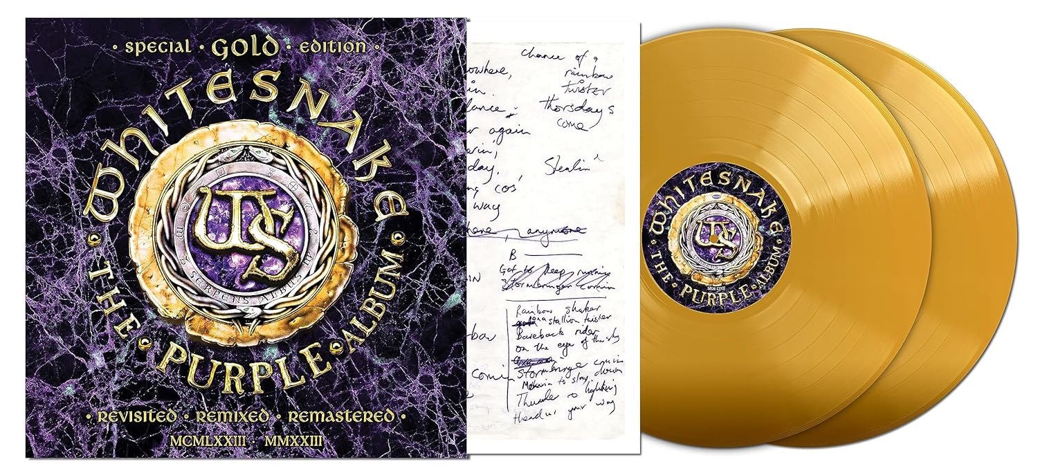 WHITESNAKE - PURPLE ALBUM ltd gold vinyl LP2