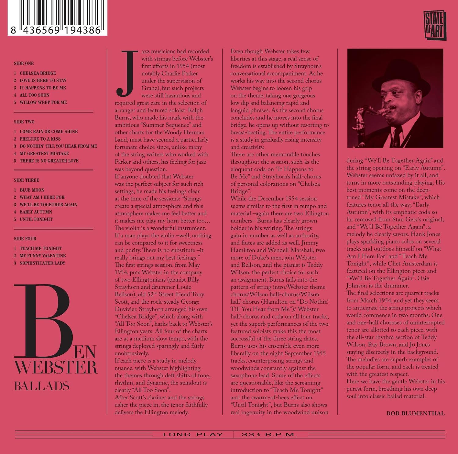 WEBSTER BEN - BALLADS CD - Slika 2