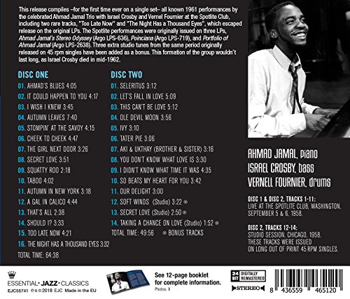 JAMAL AHMED - COMPLETE LIVE AT THE SPOTLIGHT CLUB 1958 CD2 - Slika 2